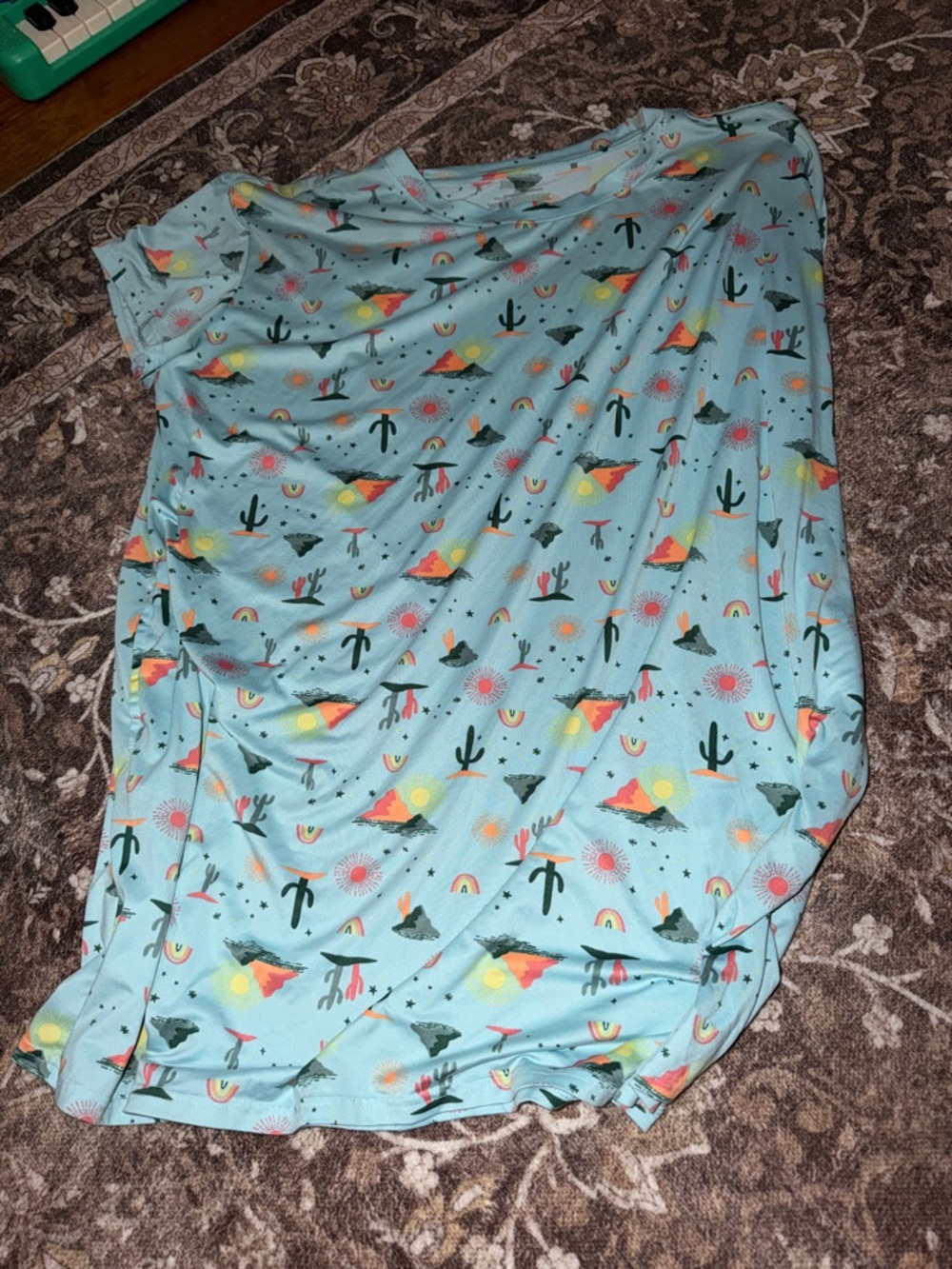 Light Blue Desert Print night gown
